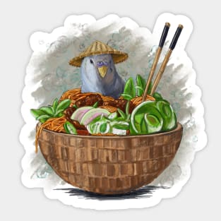 Noodle Budgie Sticker